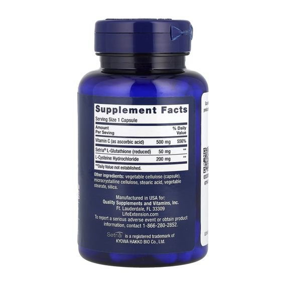 Glutathione Cysteine &amp; C - 100 caps | Зображення 1