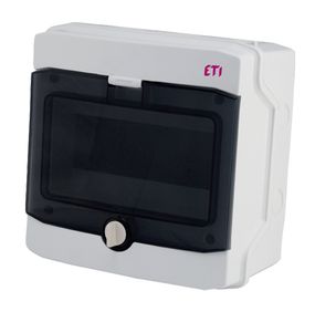 Щит пластиковий ETI ECH 8PT (зовнішній 1х8мод, двері прозор, IP65) (1101061)