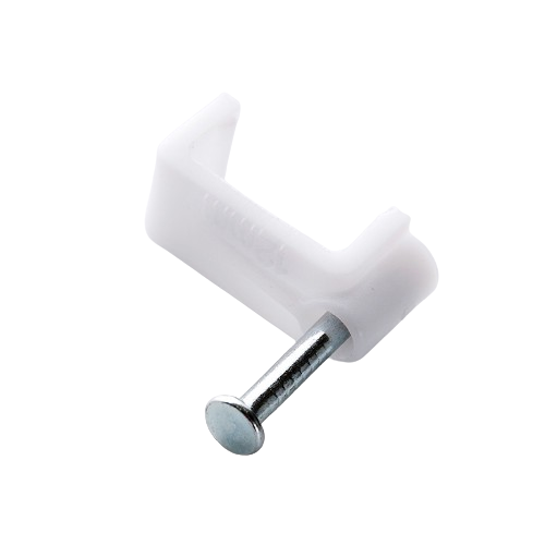 Кабельна кліпса 4*4,4мм плоска 100шт/уп Туреччина APRO | Зображення 1