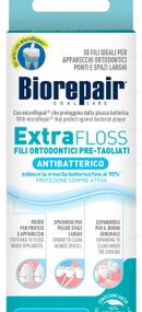 Розширююча зубна стрічка "Екстра-суперфлос" BIOREPAIR з гідроксиапатитом та цинком РСА 50 шт.