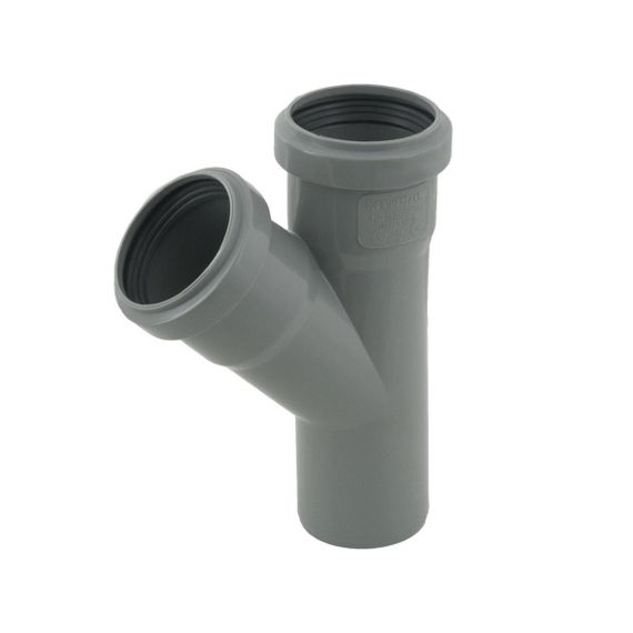 Трійник внутрішній каналізаційний PolMark ф50мм x45°