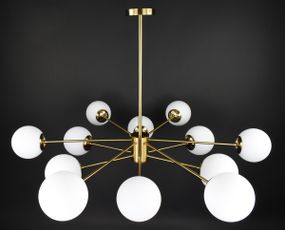 Люстра стельова на 12 лампочок 27790 Латунь 40-70х116х116 см.