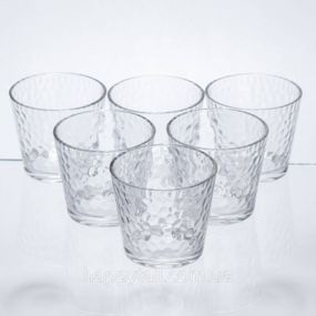 Набір склянок для напоїв Textured Tumbler 6 штук по 140 мл HP-17-17
