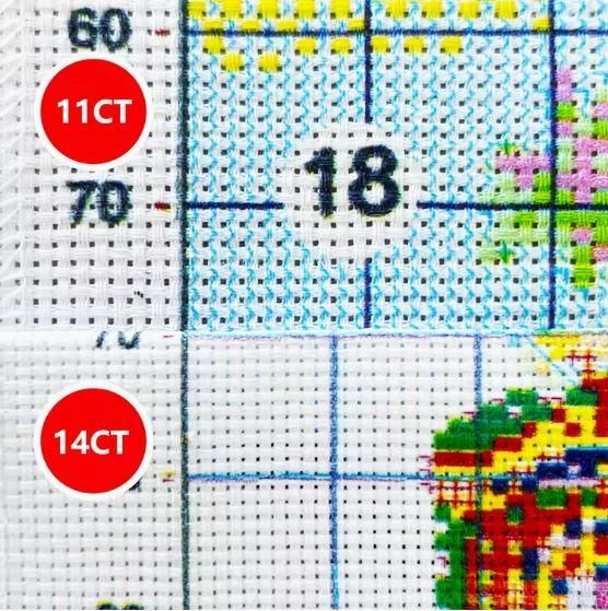 Набір для вишивання хрестиком JOZYSH «Рожеві та білі півонії» 14CT, 40x40 см, канва Аїду з нанесеним малюнком | Зображення 1