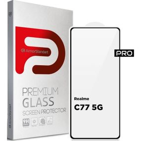 Стекло защитное Armorstandart Pro Realme C77 5G Black (ARM83562)