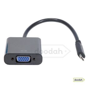 Перехідник (відео конвертер на дроті 1080P) USB Type C- VGA - Tishric. Гарантія 6 міс.
