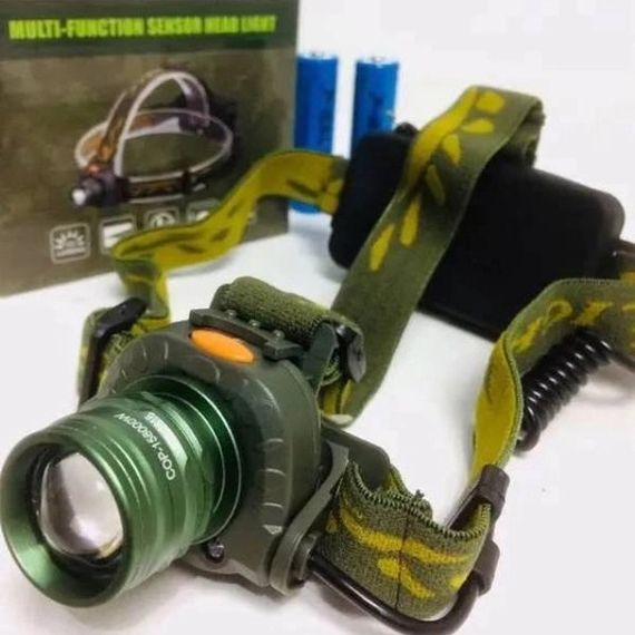 Налобний ліхтар тактичний Bailong BL-1505\602B SENSOR з датчиком руху, Ліхтарик налобний led | Зображення 7