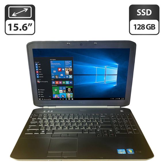 Ноутбук Dell Latitude E5520 / 15.6" (1366x768) TN / Intel Core i5-2410M (2 (4) ядра по 2.3 - 2.9 GHz) / 8 GB DDR3 / 128 GB SSD / Intel HD Graphics 3000 / WebCam / DVD-ROM б/у