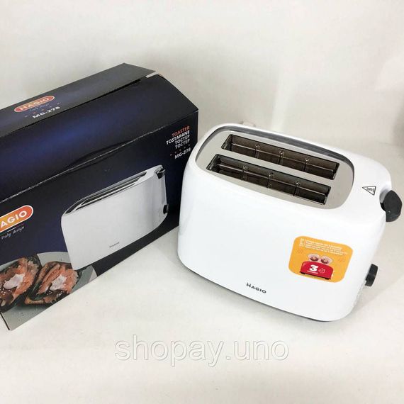 Тостер для приготовления сэндвичей MAGIO MG-278 830 Вт, Качественный тостер для дома LE-63 | Зображення 1