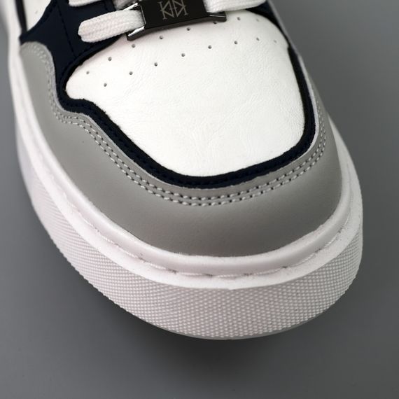 Кеди чоловічі 589562 Білі сірі 40 41 42 43 44 | Зображення 3