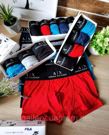 Чоловічі труси Armani Exchange, чоловічі боксери Армані, бавовняні труси Армані Преміум якості XL | Зображення 2