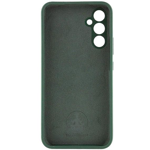 Чохол Silicone Cover Lakshmi Full Camera (AA) with logo для Samsung Galaxy A35 Зелений / Dark green | Зображення 1
