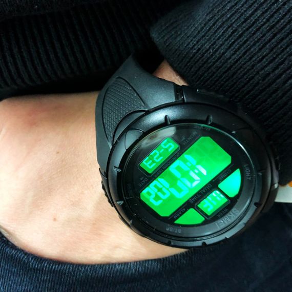 Годинник наручний чоловічий SKMEI 1656BK BLACK, водостійкий тактичний годинник. Колір: чорний | Зображення 7