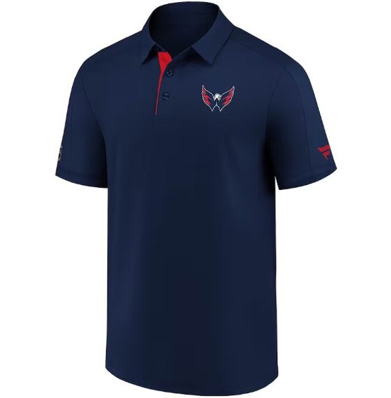 Футболка поло Fanatics Authentic Pro Washington Capitals Polo