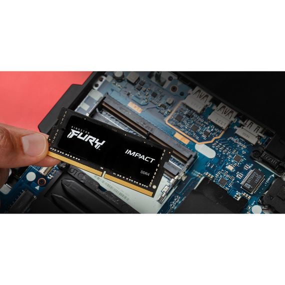 Модуль пам'яті для ноутбука SoDIMM DDR4 32GB (2x16GB) 3200 MHz Impact Kingston Fury (ex.HyperX) (KF432S20IBK2/32) | Зображення 2