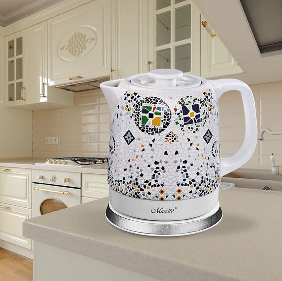 Електрочайник керамічний Maestro MR-068-MOSAIC, 1.5 л, 1200 Вт | Зображення 3