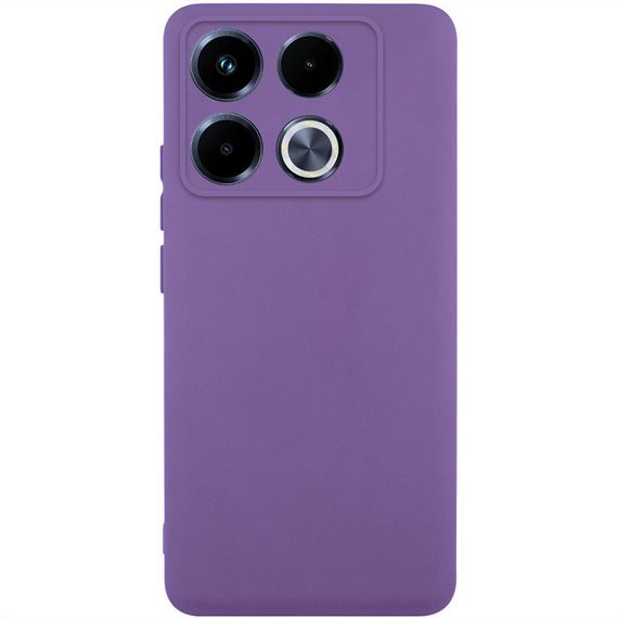 Чохол TPU GETMAN Liquid Silk Full Camera для Infinix Note 40 Pro 4G Фіолетовий / Amethyst