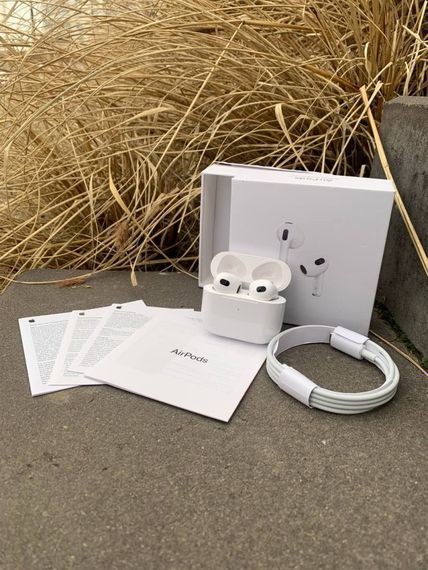Бездротові навушники Apple AirPods 3 Premium quality Original series 1:1 Білі | Зображення 7