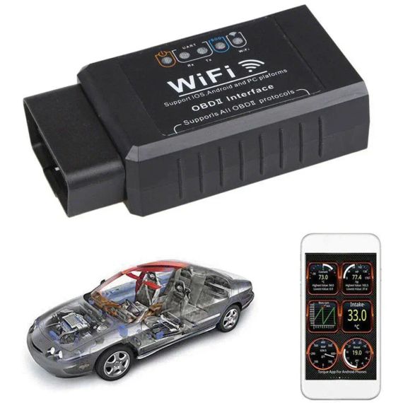 Сканер для диагностики автомобиля OBD2 ELM327 WI-FI | Зображення 2