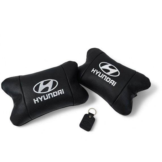 Подарок в машину мужчине Hyundai, Подушка подголовник для дороги, Подушки с логотипом от производителя SI-35 | Зображення 7