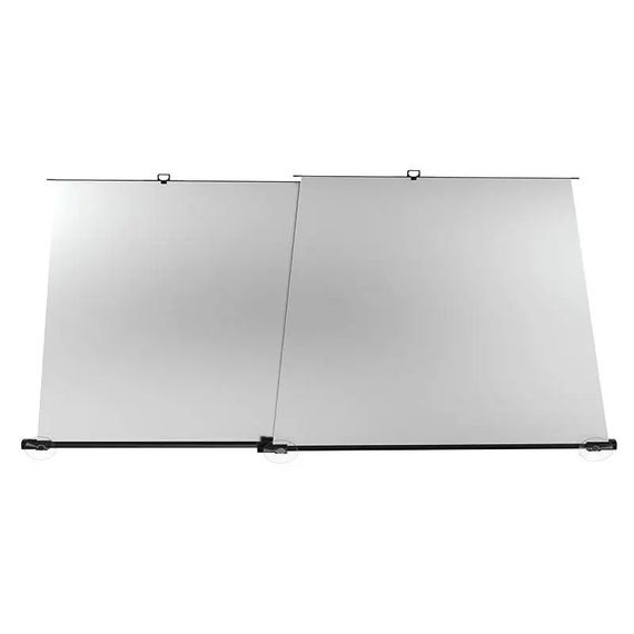Солнцезащитная шторка на лобовое стекло (комплект из 2 шт) (1.35x0.7m) Black