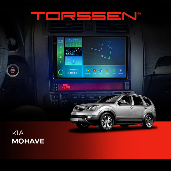 Штатна магнітола Torssen  2K DTS Kia Mohave F9432 4G Carplay DSP