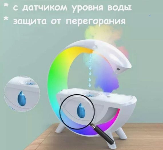 Зволожувач повітря G with water антигравітаційний крапельний ефект WHITE | Зображення 3