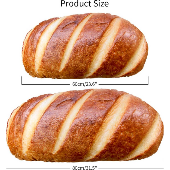 М'яка подушка Батон 81 см, велика іграшка батон для подорожей, роботи та відпочинку | Зображення 9