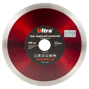 Круг відрізний алмазний Ultra універсальний Ø180×25.4 (22.2) мм (1917942)
