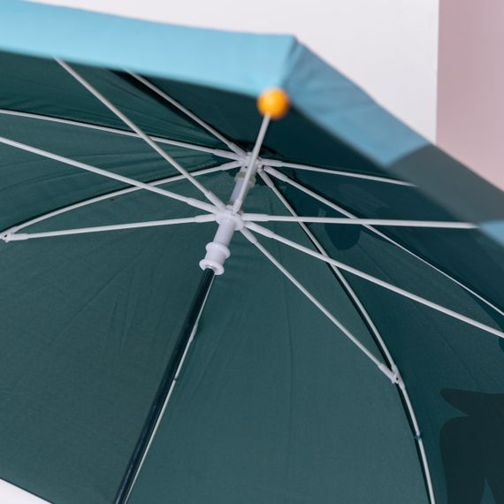 Класична дитяча парасолька-тростина механічна з поліестеру міцна надійна 8 спиць діаметр 89 см Зелений HP-23-12GR | Зображення 3