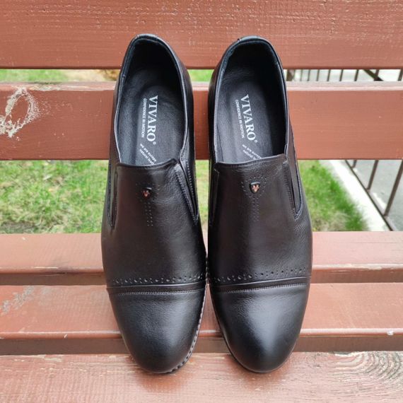 Шкіряні чоловічі туфлі 48 розмір - устілка 32,5 см | Зображення 4