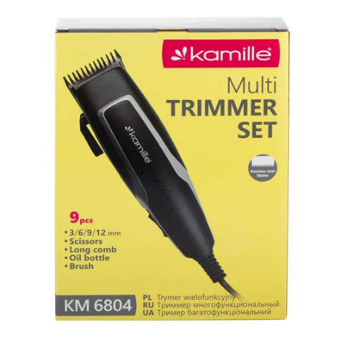 Машинка для стрижки 240W дротова чорний/срібл.кант 6804 KAMILLE | Зображення 2