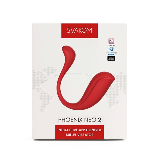 Інтерактивне віброяйце Svakom Phoenix Neo 2 Red, оновлена модель sexstyle | Зображення 3
