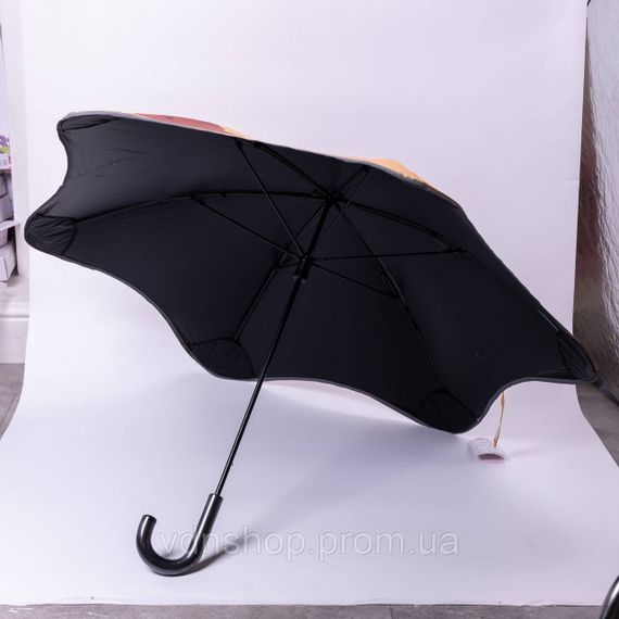 Зонт детский механический элегантный с принтом прочный надежный из полиэстера диаметр 90 см  Желтый HP-23-13Y | Зображення 6