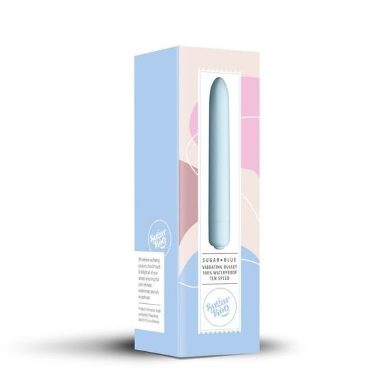 Мини-вибратор SugarBoo Sugar Blue, 10 уровней интенсивности | Зображення 4