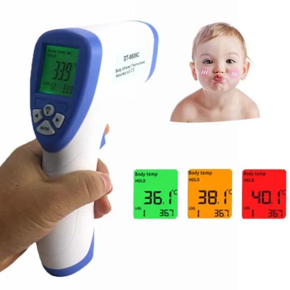 Бесконтактный инфракрасный цифровой термометр градусник NON CONTACT | Зображення 4