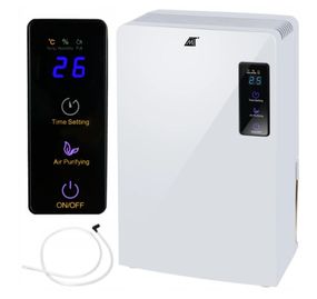 Осушувач повітря Ruhhy 16408 (Malatec) 2-в-1: осушення + очищення UV+TiO₂, 700 мл/день, бак 1,8 л, до 30 м², 90 Вт, білий