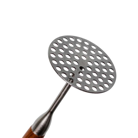 Картоплем'ялка для пюре 26 (см) толкушка для картоплі з нержавіючої сталі з дерев'яною ручкою HP-8-59 | Зображення 2