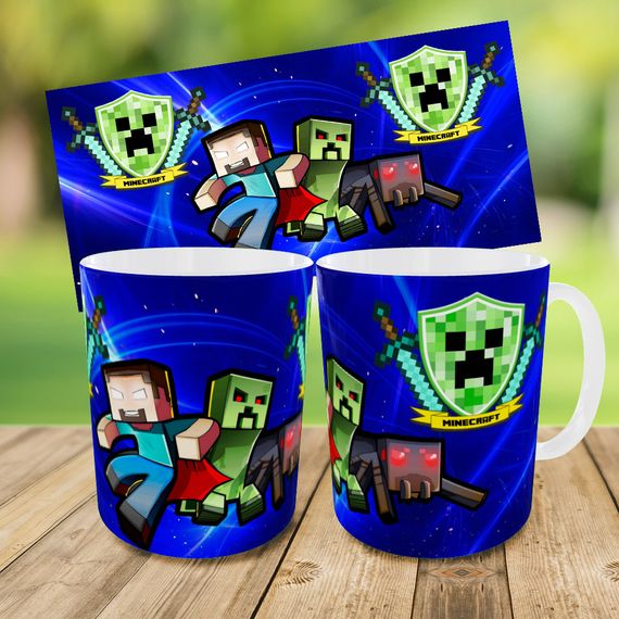 Набор: детская сумка-бананка+кружка Майнкрафт "Minecraft" 32х15см,бананка для мальчика через плечо (00921) | Зображення 2