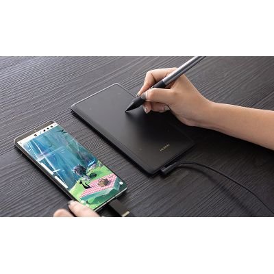 Графічний планшет Huion 4.17'x 2.6' H420X USB-C чорний (H420X) | Зображення 4