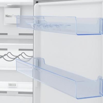Холодильник з нижньою морозильною камерою BEKO RCNA366K30XB, нержавіюча сталь (RCNA366K30XB) | Зображення 4