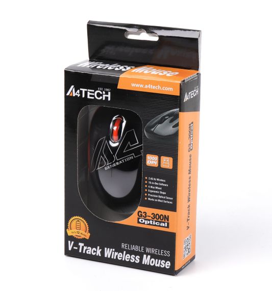 Миша комп'ютерна бездротова A4Tech G3-300N Orange помаранчева | Зображення 5