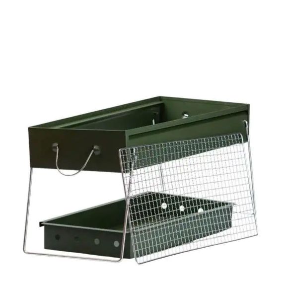 Мангал портативный складной 51.5×23×25 см с решеткой HP461GR | Зображення 2