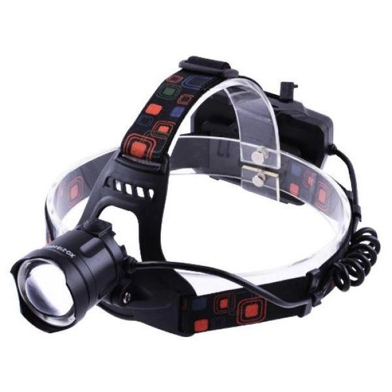 Фонарь налобный X-Balong XQ-218-HP50 аккумуляторный LED zoom с функцией Power Bank 3 JE-241 режима работы | Зображення 1