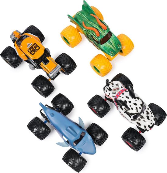 Оригінал Monster Jam Megalodon Монстр-трак 1:24 Акула Мегалодон Металевий кузов | Зображення 5