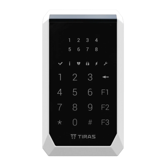 TIras X-Pad Бездротова сенсорна клавіатура Тірас - Управління охороною | Зображення 3