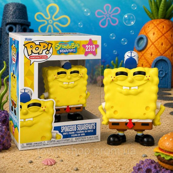 Игровая фигурка Funko POP! серии Губка Боб Квадратные Штаны - Губка Боб (улыбается) | Зображення 2
