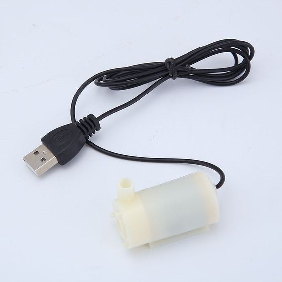 Мини водяной погружной насос помпа USB 5 Вольт 2-3л/м