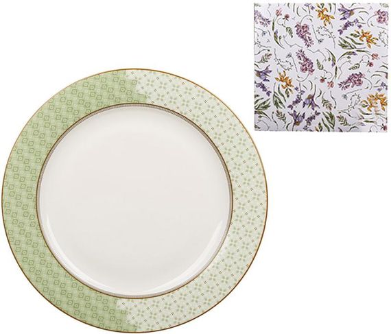 Набір порцелянових тарілок "Wisteria Garden" 2 тарілки Ø26.8см | Зображення 1