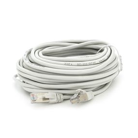 Патч-корд литой MERLION,FTP,RJ45,Cat.5e,15m,серый,CU,Q200